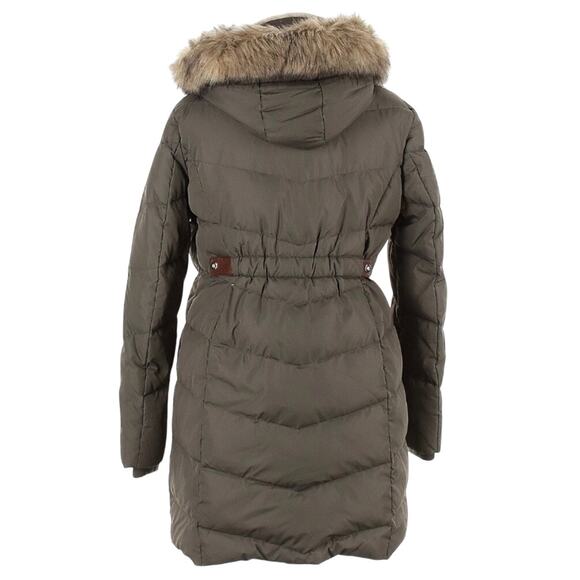 Lauren Ralph Lauren Women's Faux-Fur-Trim Hooded Down Puffer Coat XL Olive Green - Picture 2 of 12